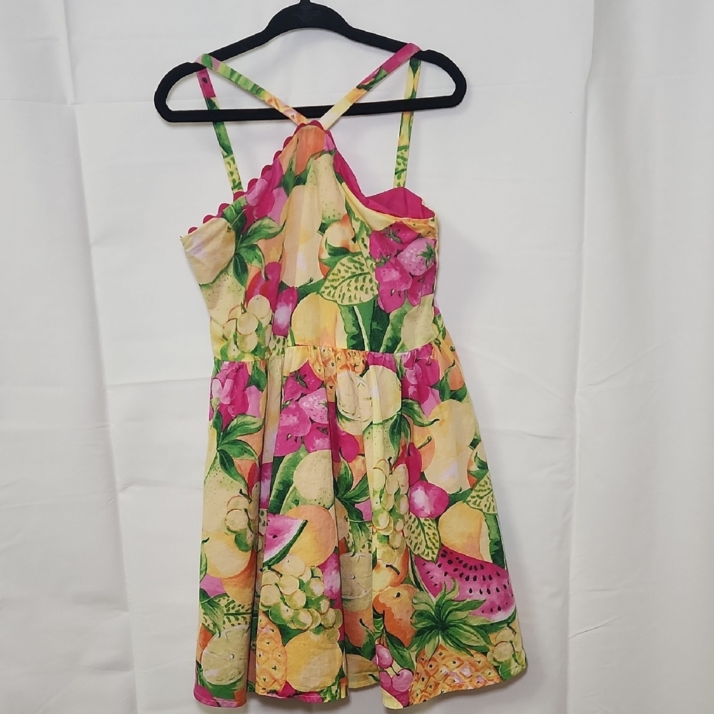 Janie and Jack Multicolor Fruit Print Dress